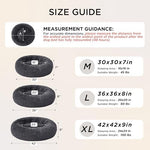 Bedsure SupportMax(TM) Calming Dog Beds Large Sized Dog - 36in Donut Washable Large Pet Bed,Anti-Slip Removable Cover,420GSM Round Anti-Anxiety Fluffy Plush Faux Fur Bed, Fits up to 80 lbs Pets - Image 7