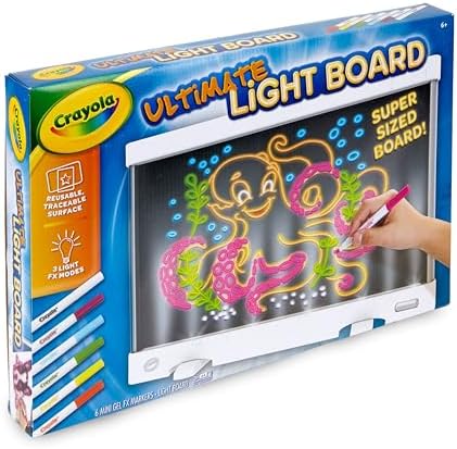 White Crayola drawing tablet showing built-in rear marker storage slots and flip-out kickstand.