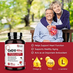 Coenzyme Q10 supplement for cardiovascular support hundred twenty count bottle