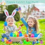 AMENON resurrection egg hunt party favors displayed together as a complete non-candy holiday gift set.