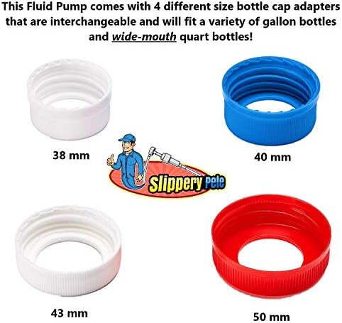 Slippery Pete gear oil pump enclosed in its re-closeable storage poly bag packaging