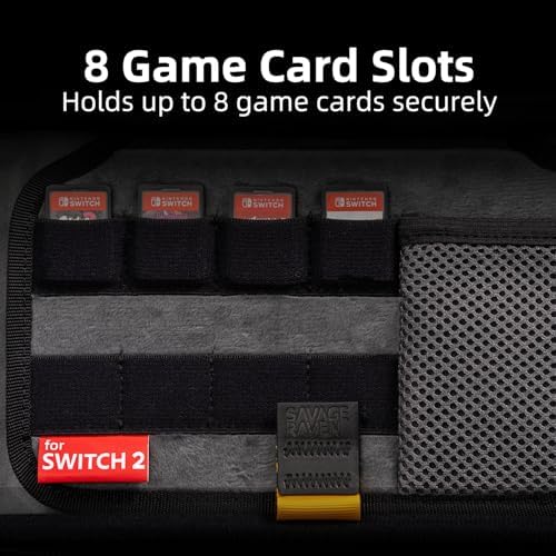 Savage Raven sleek black protective case alongside the included microfiber console cleaning cloth