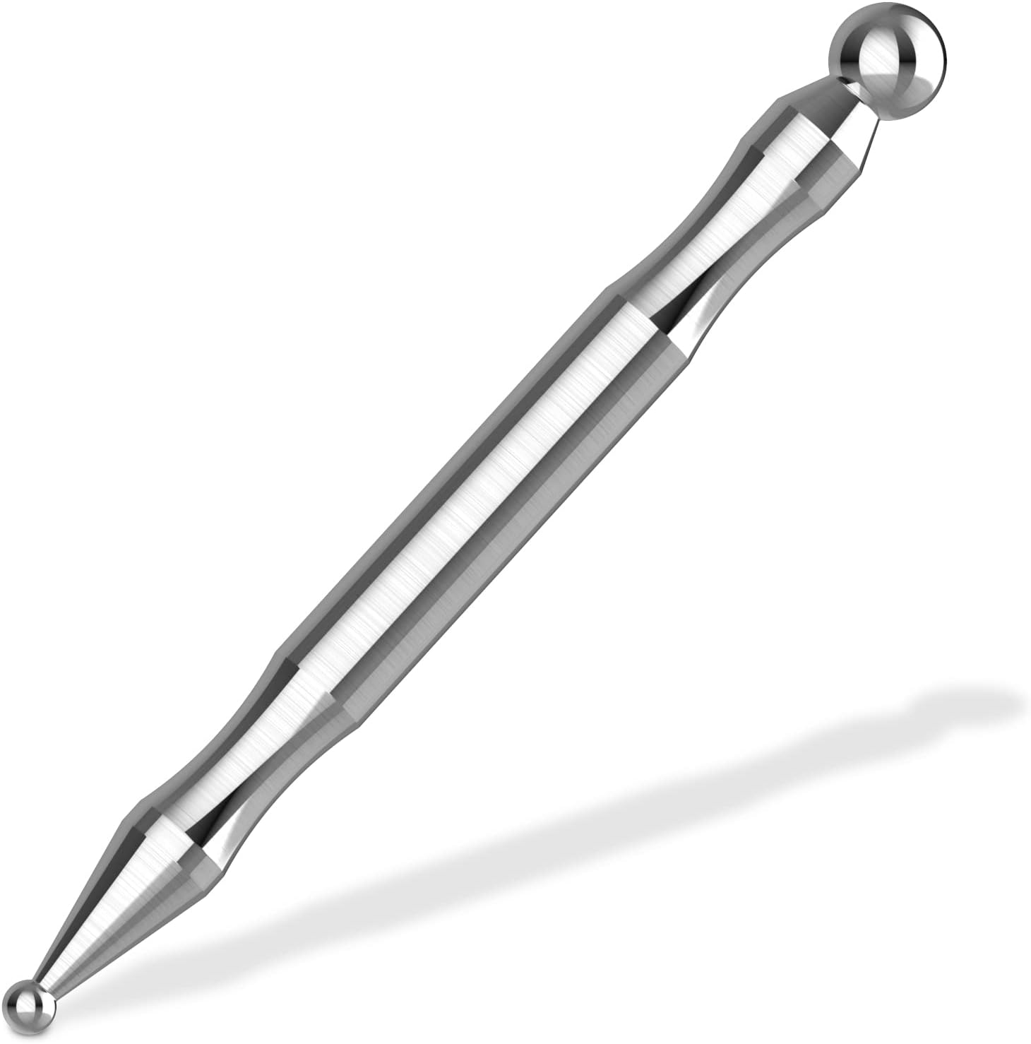 Soulvinee Stainless Steel Acupuncture Pen front view for facial reflexology.