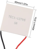 Umlife thermoelectric semiconductor cooler module side profile dimension view