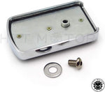 Machined aluminum motorcycle brake pedal pad reverse mounting side