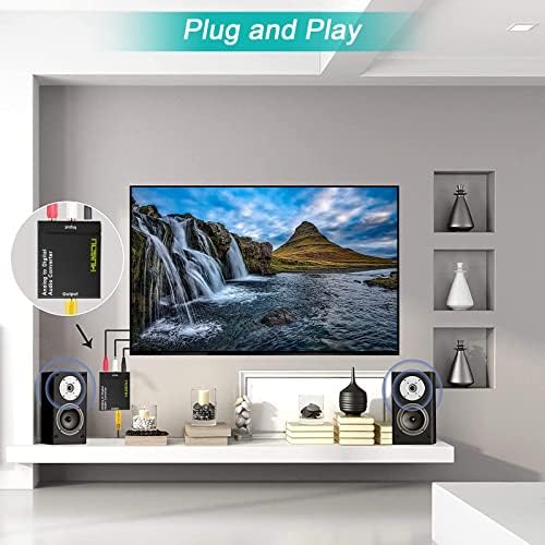 Musou analog to digital converter premium black metal housing design