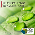 Hoover Pure Essentials Fresh Rain scent natural carpet cleaner label details.