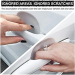 Four piece set of JDMON TPU door bowl 3D stickers laid flat.