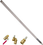 Unbranded car radiator cleaning tool front view showing stainless steel wand
