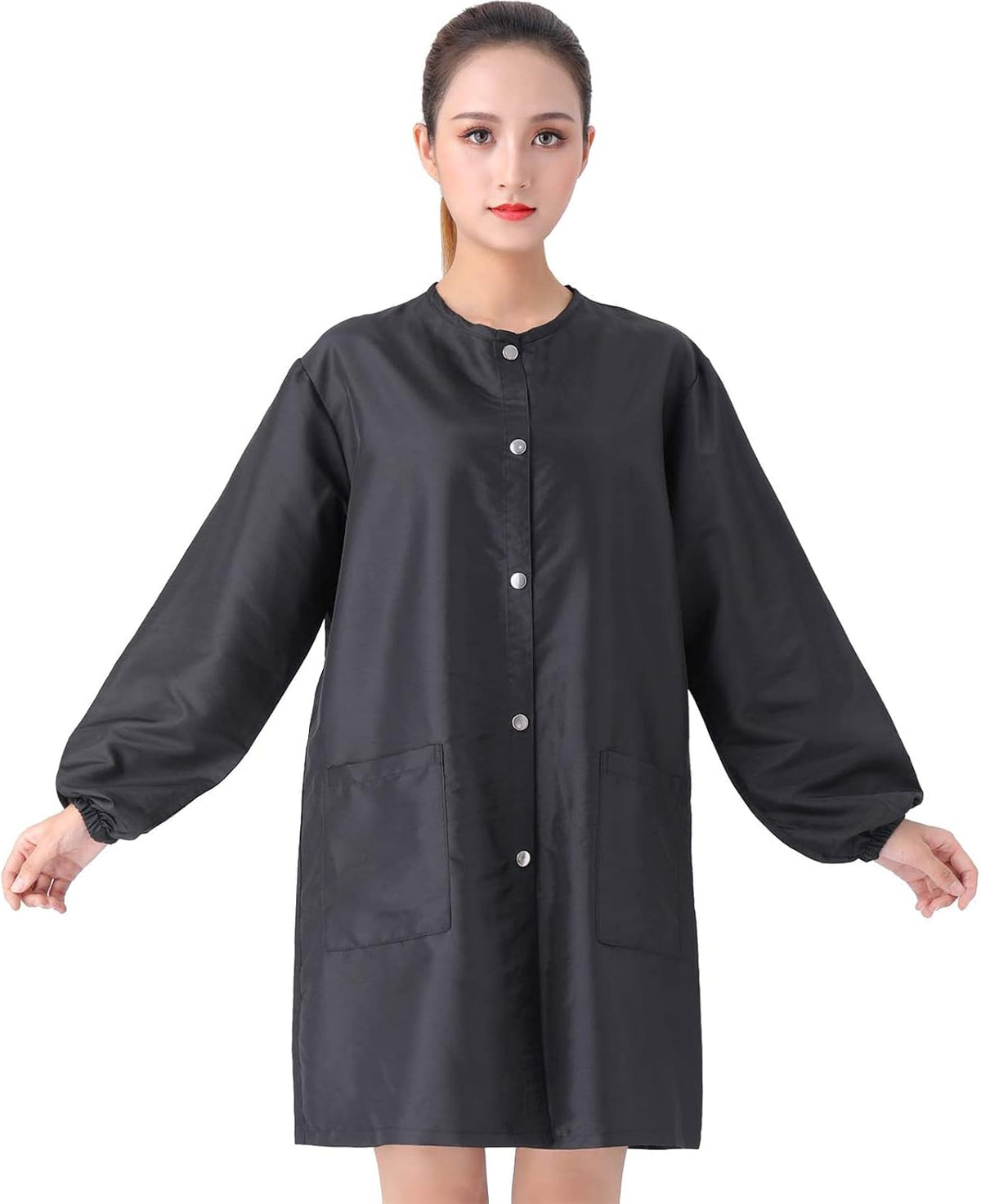 Professional Salon Smock Stylist Jacket Waterproof Hairdresser Cape Barber Jacket Pet Grooming Workwear - Image 12