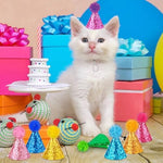 Hooqict glitter mini cone hats elastic rope detail
