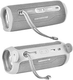 Comecase portable bluetooth speaker silicone sleeve in grey color rear view