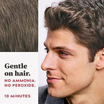Authentic USA imported Just For Men hair color packaging back view with directions