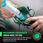 Endees UpFresh aerosol cans for foot odor elimination and shoe hygiene