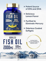 Authentic USA imported Carlyle fish oil 600mg omega 3 capsules