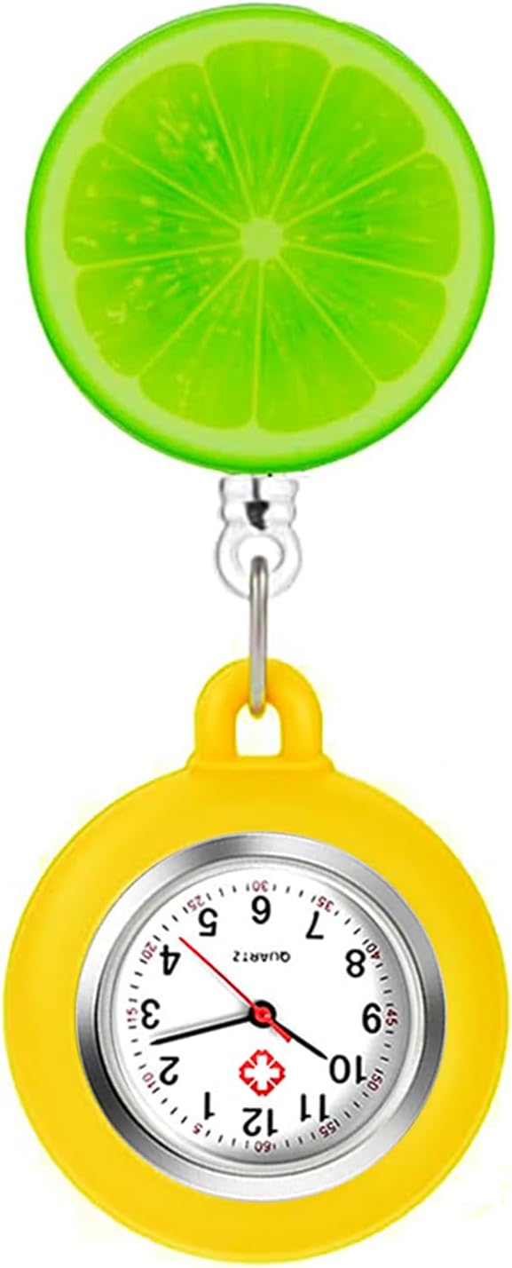 AGEN KGEN 3X Retractable Nurse Watch for Nurses Doctors, Clip-on Hanging Lapel Nurse Watch Silicone Cover Brooch Fob Pocket Watch Badge Reel - Image 13