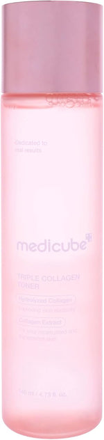 Medicube Triple Collagen Toner packaging box and bottle