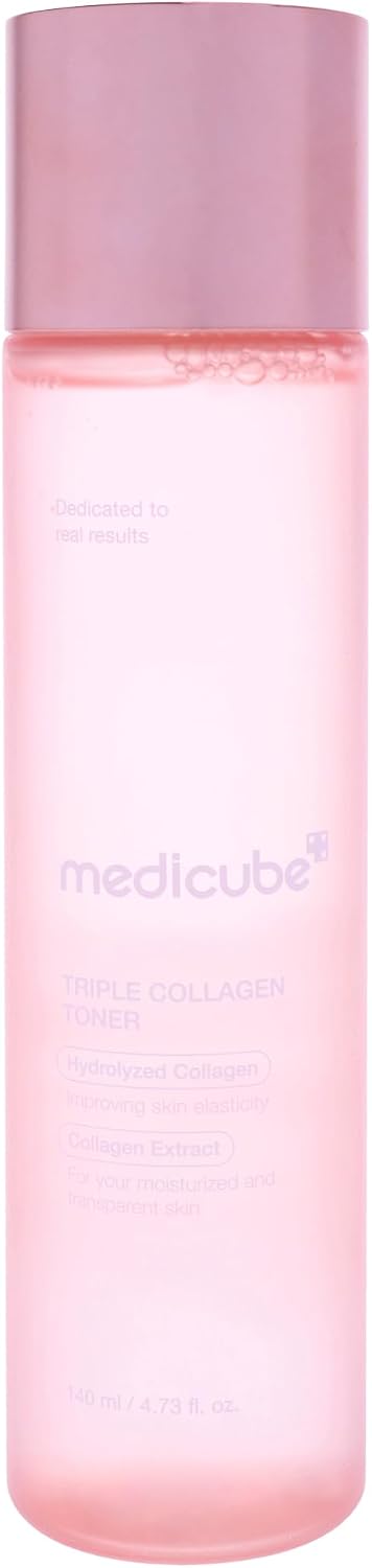 Medicube Triple Collagen Toner packaging box and bottle