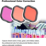Gepuly underwater color correction filter set in travel bag