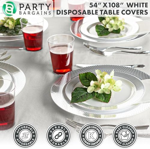 Party Bargains branded packaging for disposable party table covers