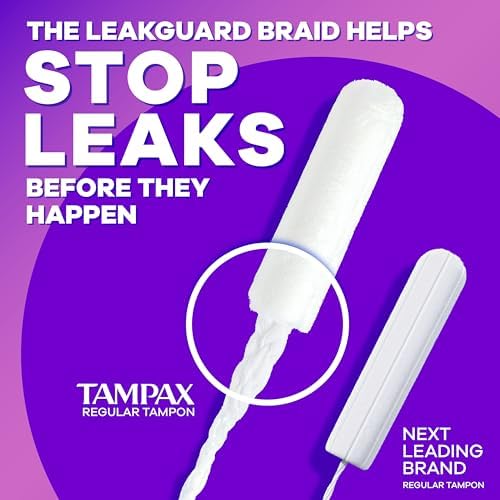 Comparison of Regular and Super absorbency tampons included in the multipack.