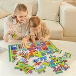 LithoConcepts alphabet letter puzzle showcasing specific animal blocks including panda and lion illustrations