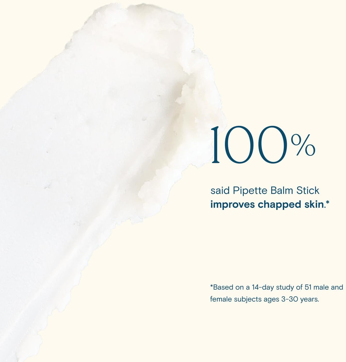 Pipette sensitive skin balm applied on hand