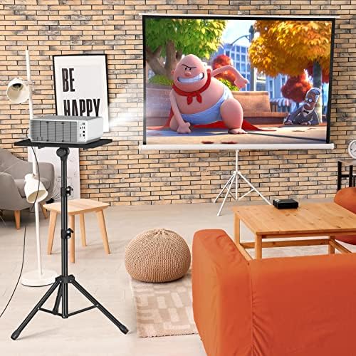 Facilife laptop tripod stand adjusted to maximum height with non slip legs