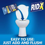 Rid-X septic system treatment powder safety and pipe compatibility label