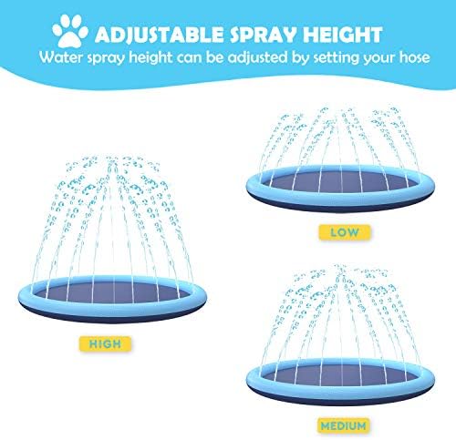 Folded and packed Flyboo pet sprinkler pool demonstrating easy storage portability