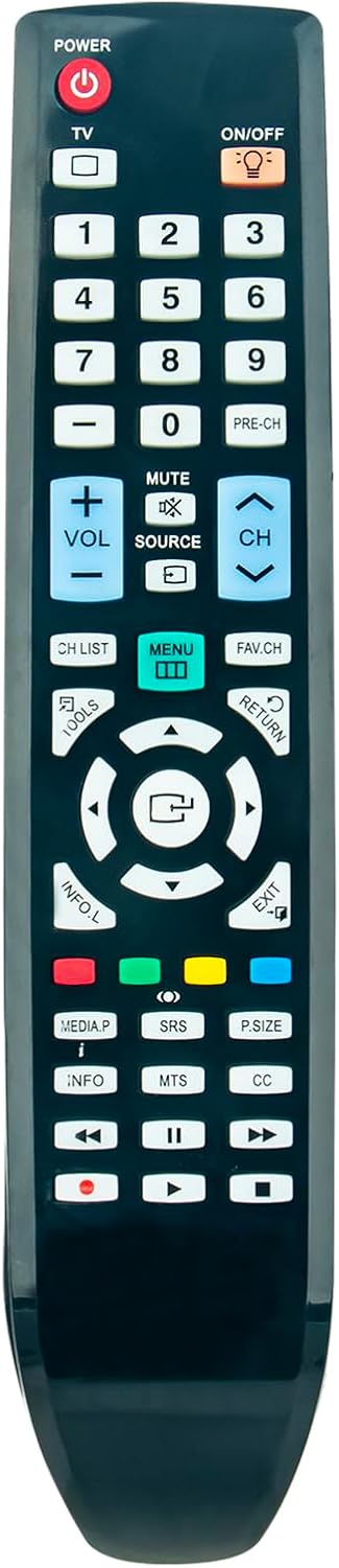Aulcmeet BN59-00853A replacement remote control front view