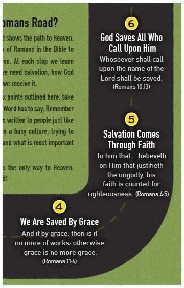 Moments With The Book The Romans Road Gospel Tract shrink-wrapped bulk pack of 100