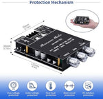 Arrarown Bluetooth 5.0 amplifier circuit assembly revealing the high quality shielded power inductors