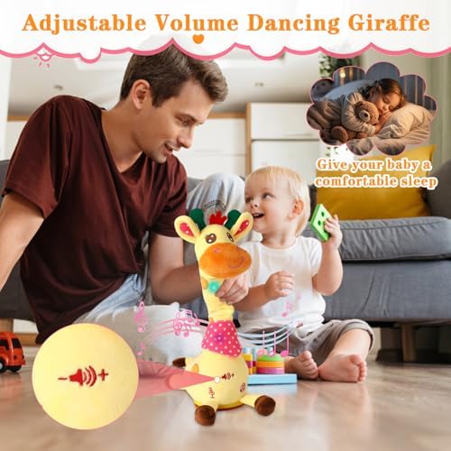 LLUKEME singing giraffe toy in gift packaging