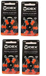 Widex hearing aid battery Size 13 (PR48) (4 Packets = 24 batteries) - Image 1