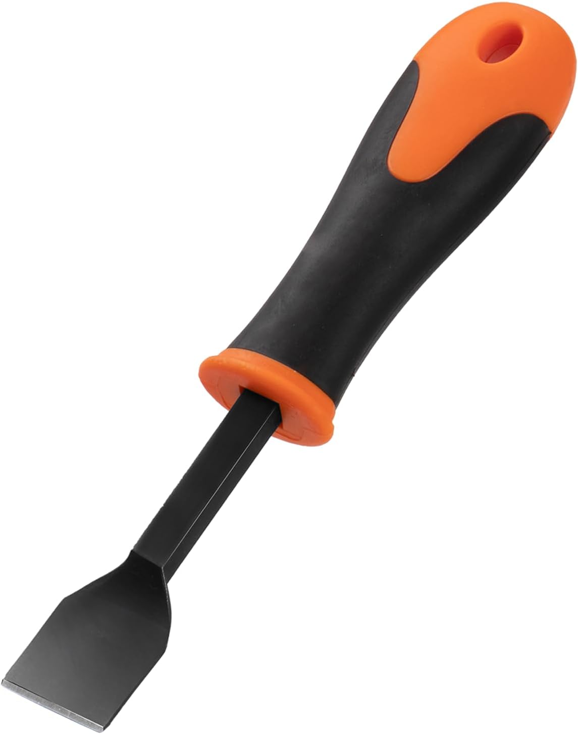 Motofans Gasket Scraper tool front view showcasing the one inch carbon steel scraping blade and black ergonomic handle.