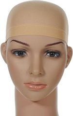 OMORFIEER wig cap front view in natural nude shade