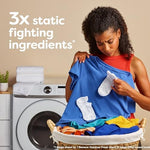 Bounce wrinkle reduction and anti static dryer sheets back label with directions