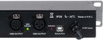 Avante ADJ stage lighting controller mounted in a 19 inch rack