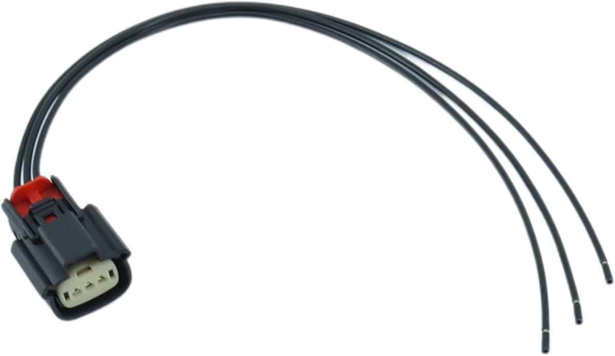 Close-up of wiring harness pigtail and copper wire leads