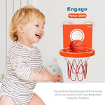 Child enjoying sports themed bath time with Marppy toy