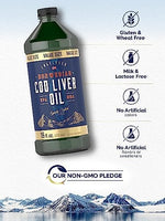 Carlyle non GMO gluten free cod liver oil bottle detailing ingredients list
