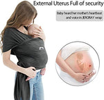 Close up of breathable lightweight fabric texture on the Jeroray infant wrap carrier
