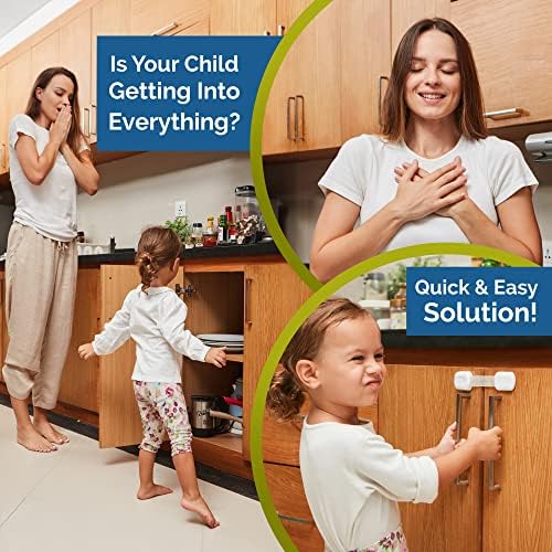 Wappa child safety strap locks in packaging 10 count set