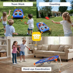 The Toy Life carnival game set assembled on a green lawn
