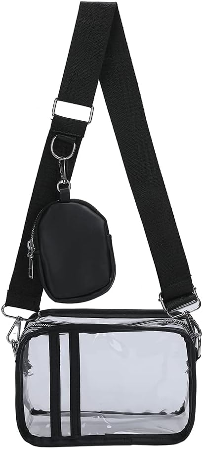 Lushandy clear purses for women stadium approved front view