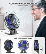 JZCreater quiet small desk fan connected to a laptop via the integrated USB power cable