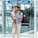 Travel convenience of Eiszhjk car seat bag at airport