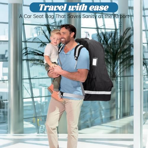 Travel convenience of Eiszhjk car seat bag at airport