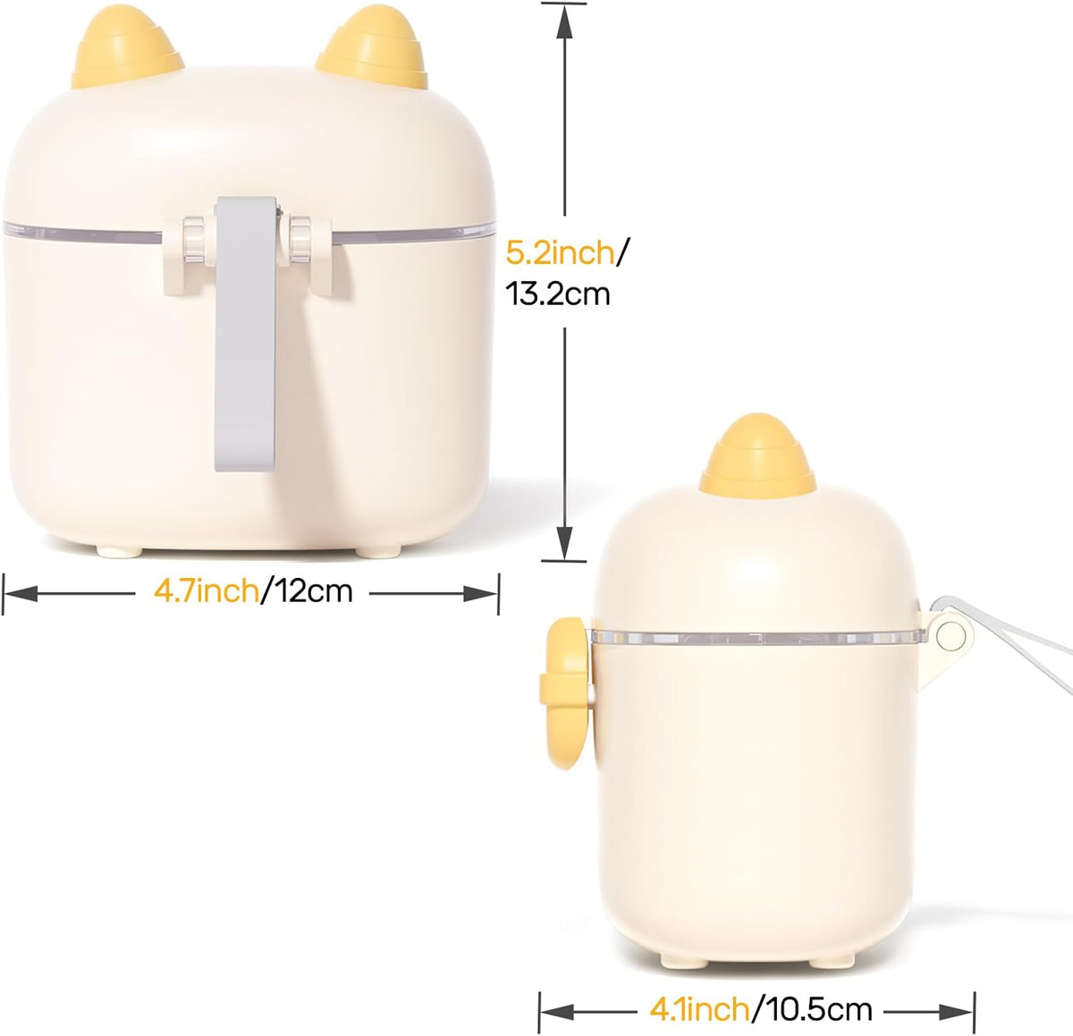 NCVI portable infant milk powder holder lifestyle shot during travel